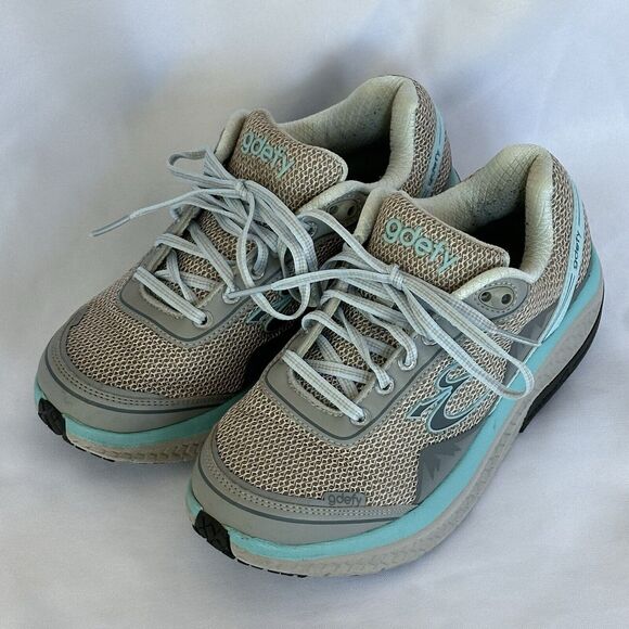 GDEFY Gravity Defyer Mighty Walk Athletic Sneakers Size 7.5 Gray Blue Shoes - Picture 5 of 12